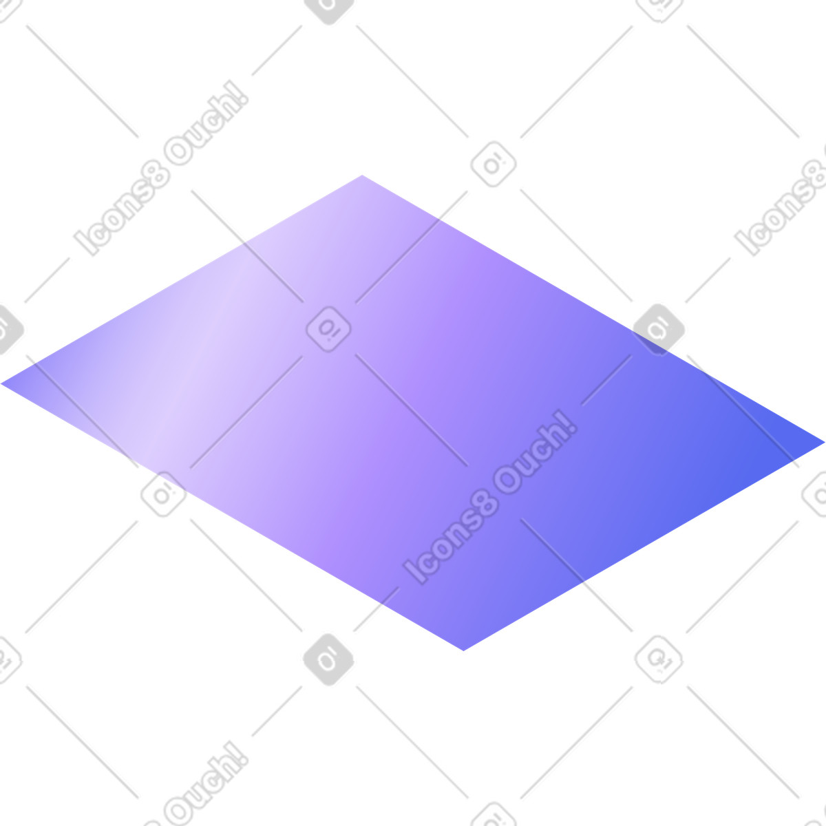 Blank straight sheet of paper illustration in Hi-tech style download in PNG, SVG