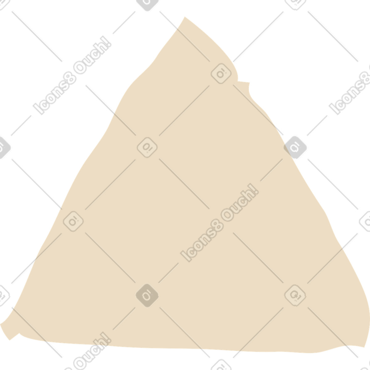 Ilustração de Beige triangle em no estilo Flamenco para baixar em PNG, SVG