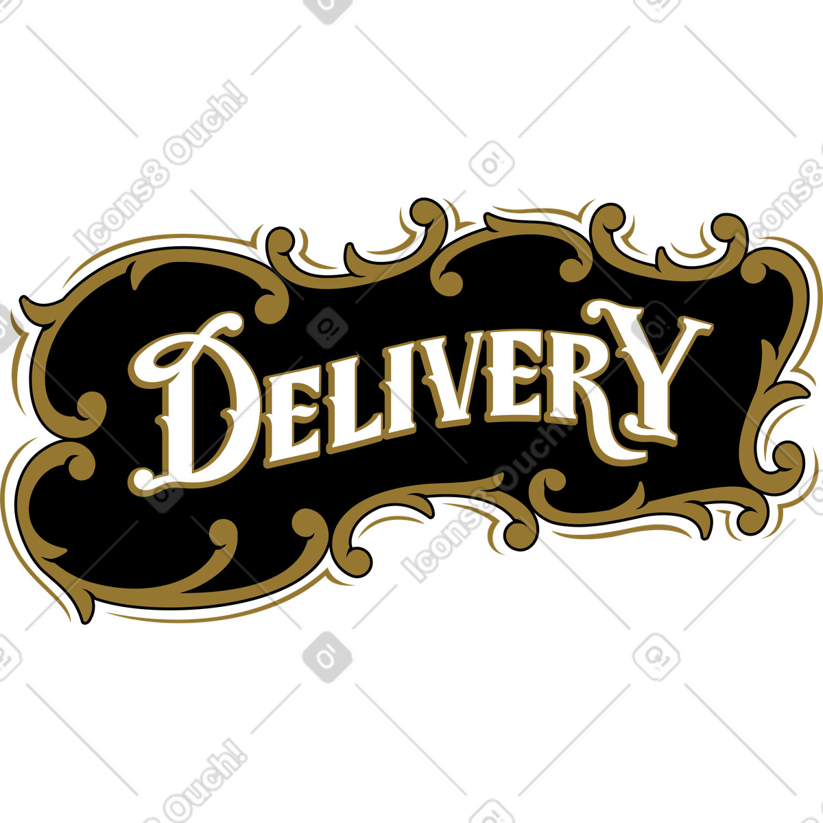 Lettering スタイルの レタリング配信レトロ スタイルのテキスト のイラストをPNG、SVG形式でダウンロード