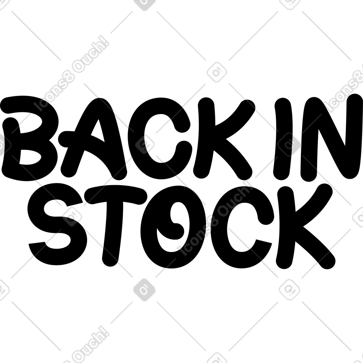 Ilustración Letras de nuevo en stock texto negro estilo Lettering a descargar PNG y SVG