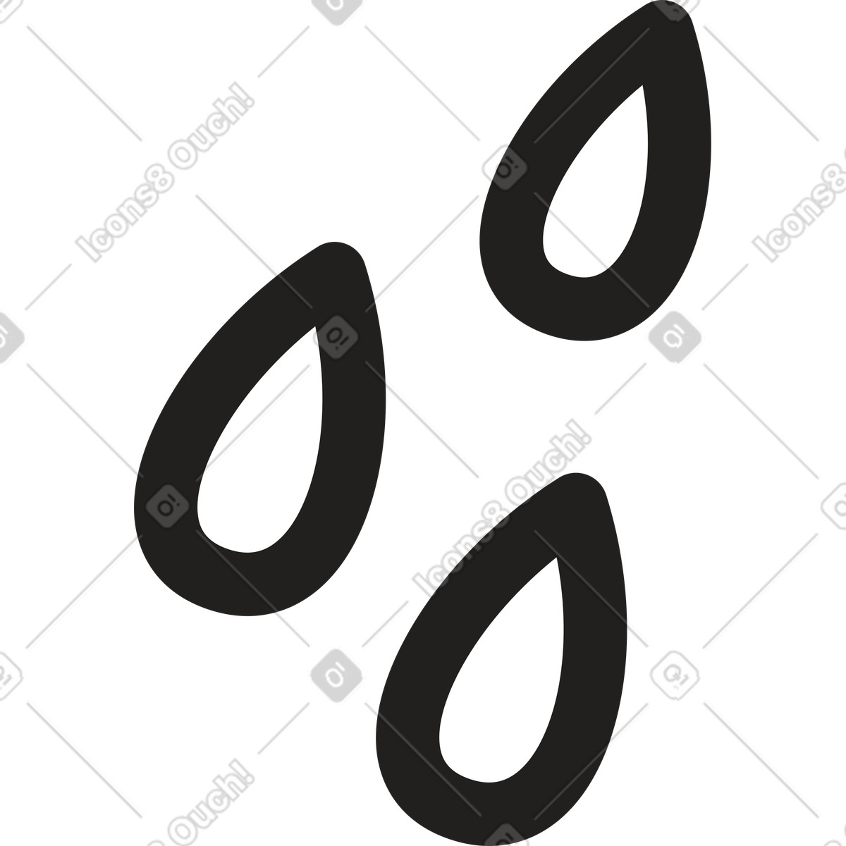 Drops illustration in PNG, SVG