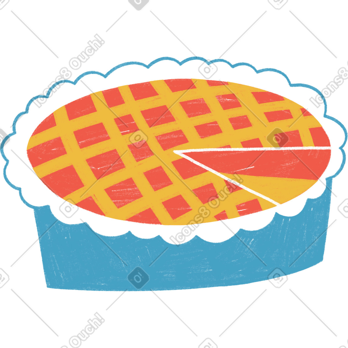 Illustration Berry pie dans le style Tutti à télécharger aux formats PNG, SVG