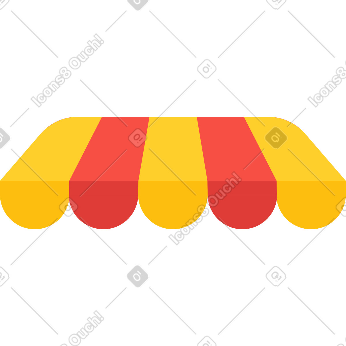 Ilustração de Viseira loja tecidos em no estilo Sammy para baixar em PNG, SVG
