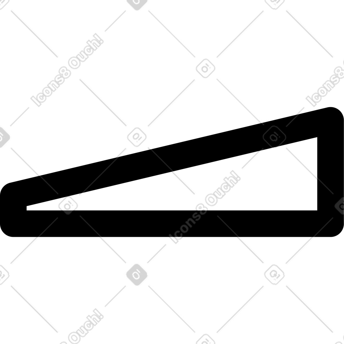 Ilustración Side view of basic office keyboard en estilo Notion Line Art a descargar en PNG y SVG