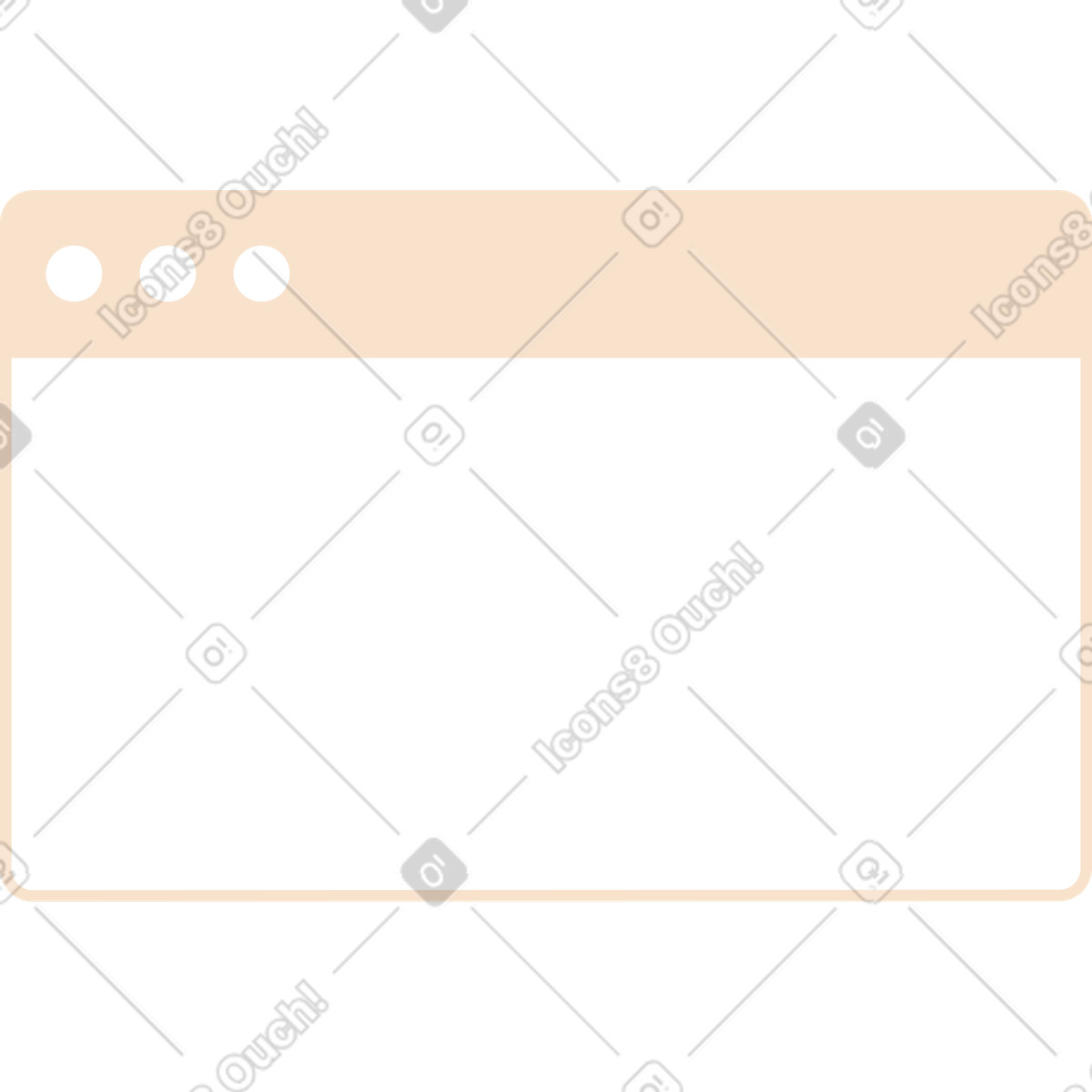 Browser window illustration in Folks style download in PNG, SVG