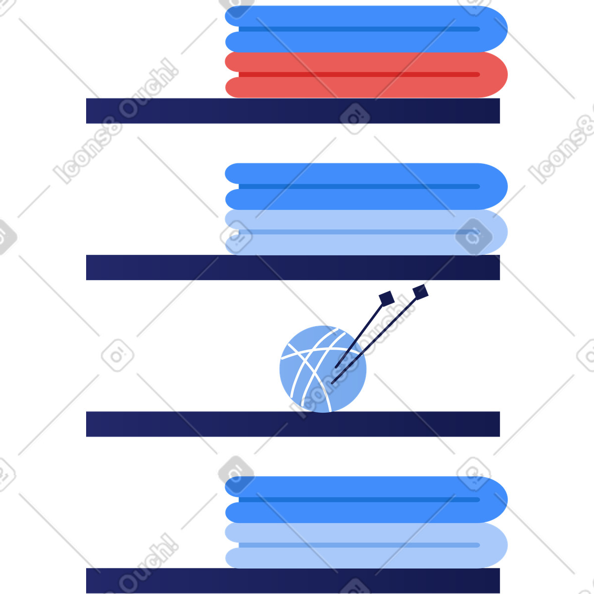 Boutique shelf illustration in Clip style download in PNG, SVG