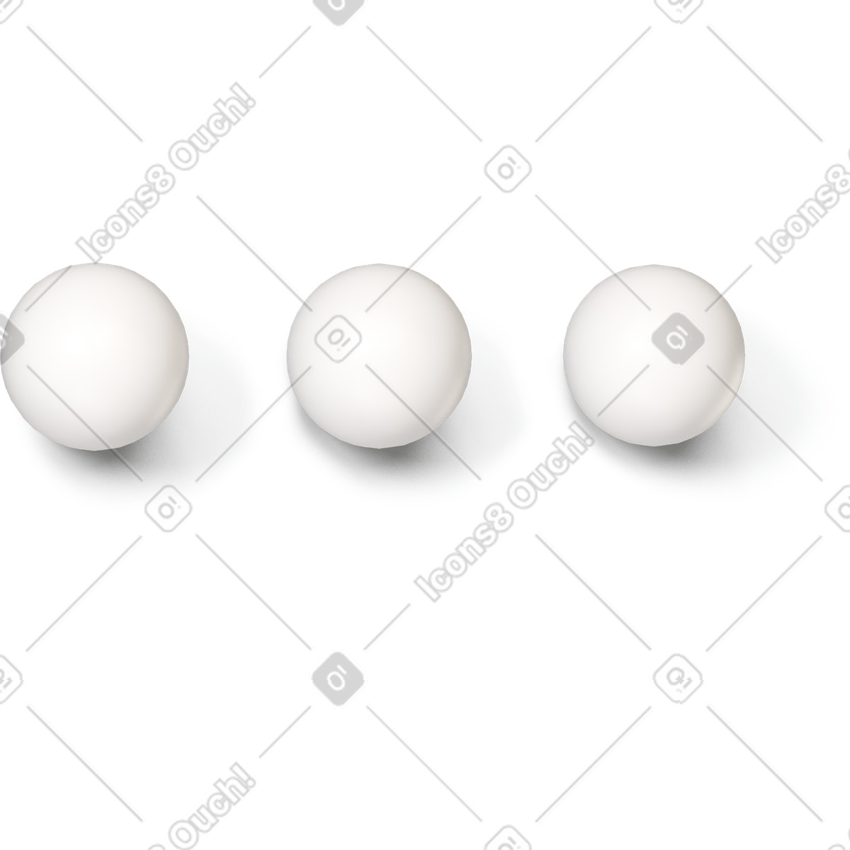 Ilustração de Ícone três pontos volumétricos em no estilo 3D Buddy para baixar em PNG, SVG
