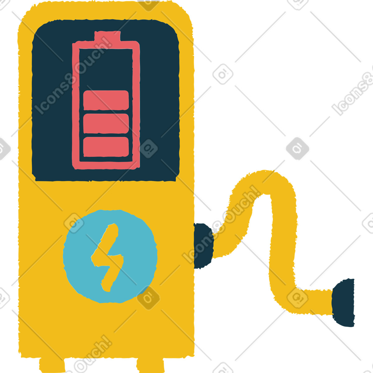 Charger illustration in Flamenco style download in PNG, SVG