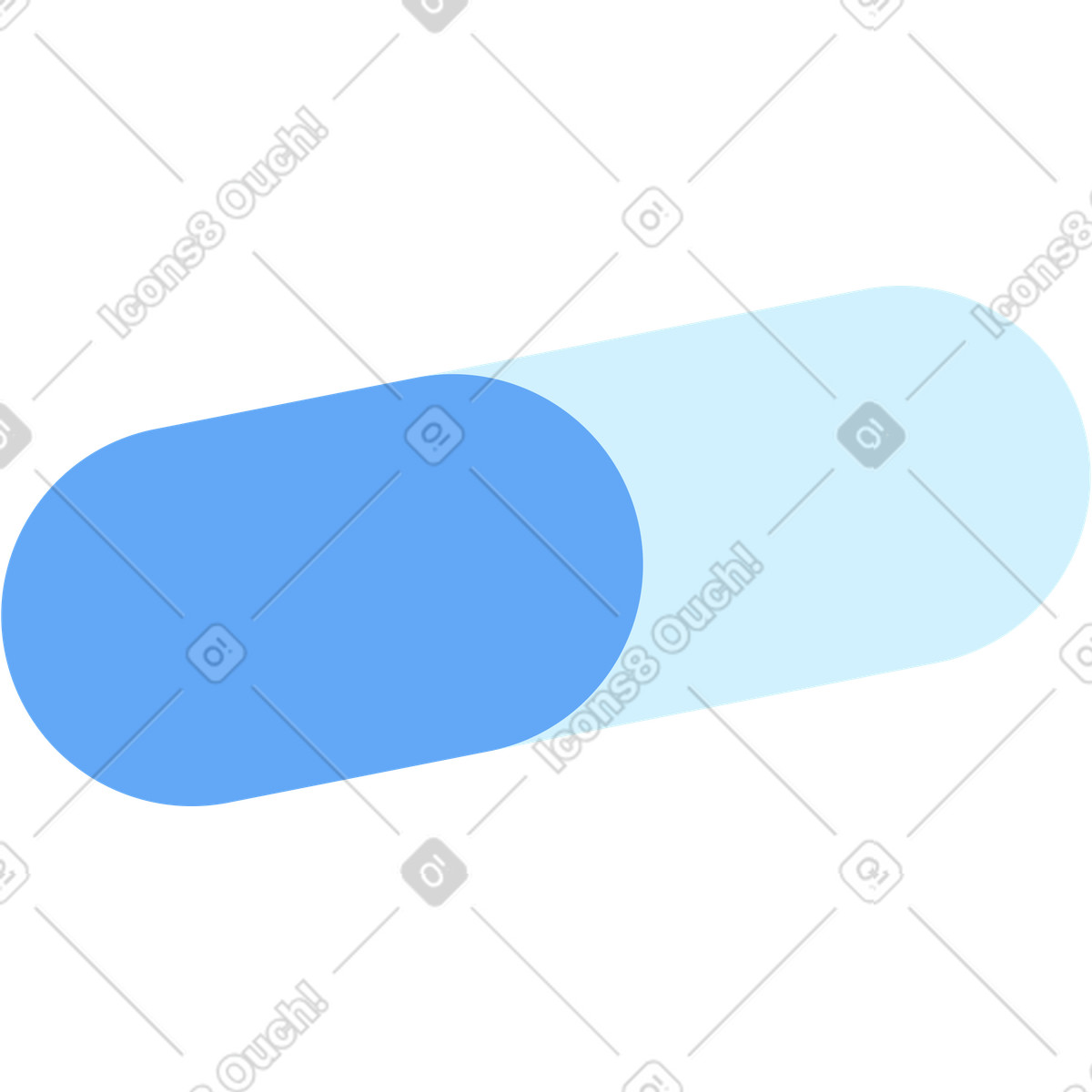 Glossy 스타일의 알약 일러스트레이션 PNG, SVG 다운로드