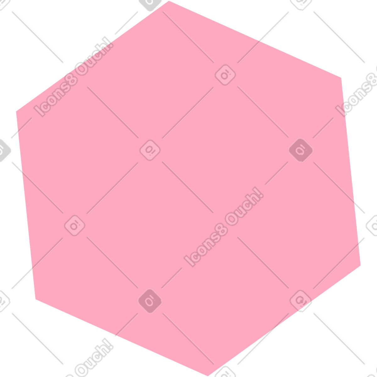 Illustration Hexagone dans le style Bright à télécharger aux formats PNG, SVG