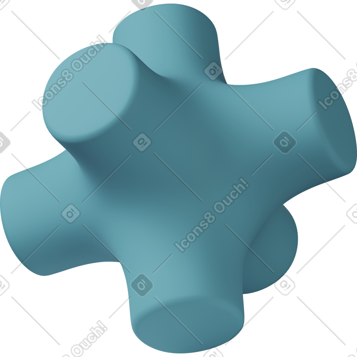 Ilustração de Crisscross shape em no estilo 3D Casual life para baixar em PNG, SVG