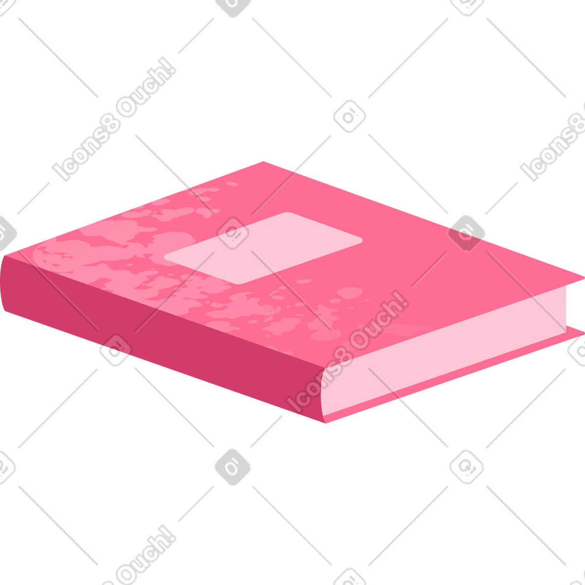 Libro rosa illustrazione in stile Bright scarica in PNG, SVG