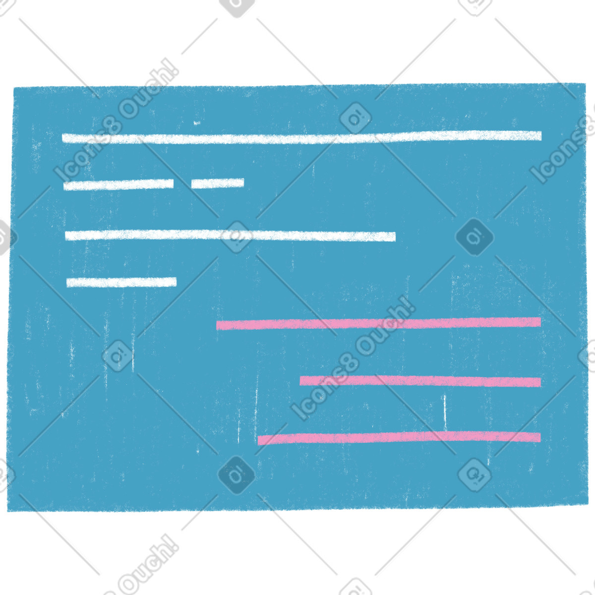 Programming code screen illustration in PNG, SVG