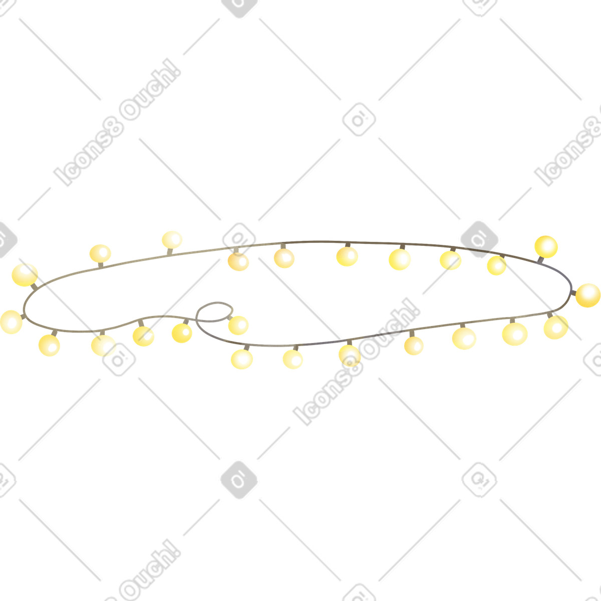 Ilustração de Luminous garland em no estilo Seasons para baixar em PNG, SVG