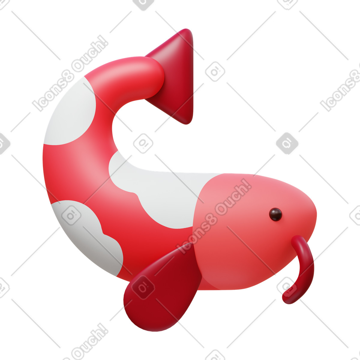 Ilustração de Carpa em no estilo 3D Fluency para baixar em PNG, SVG