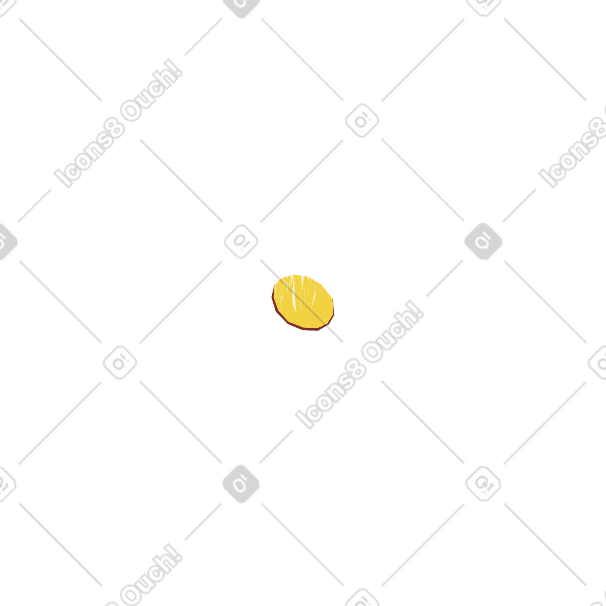 Moneta illustrazione in stile Sleepy scarica in PNG, SVG