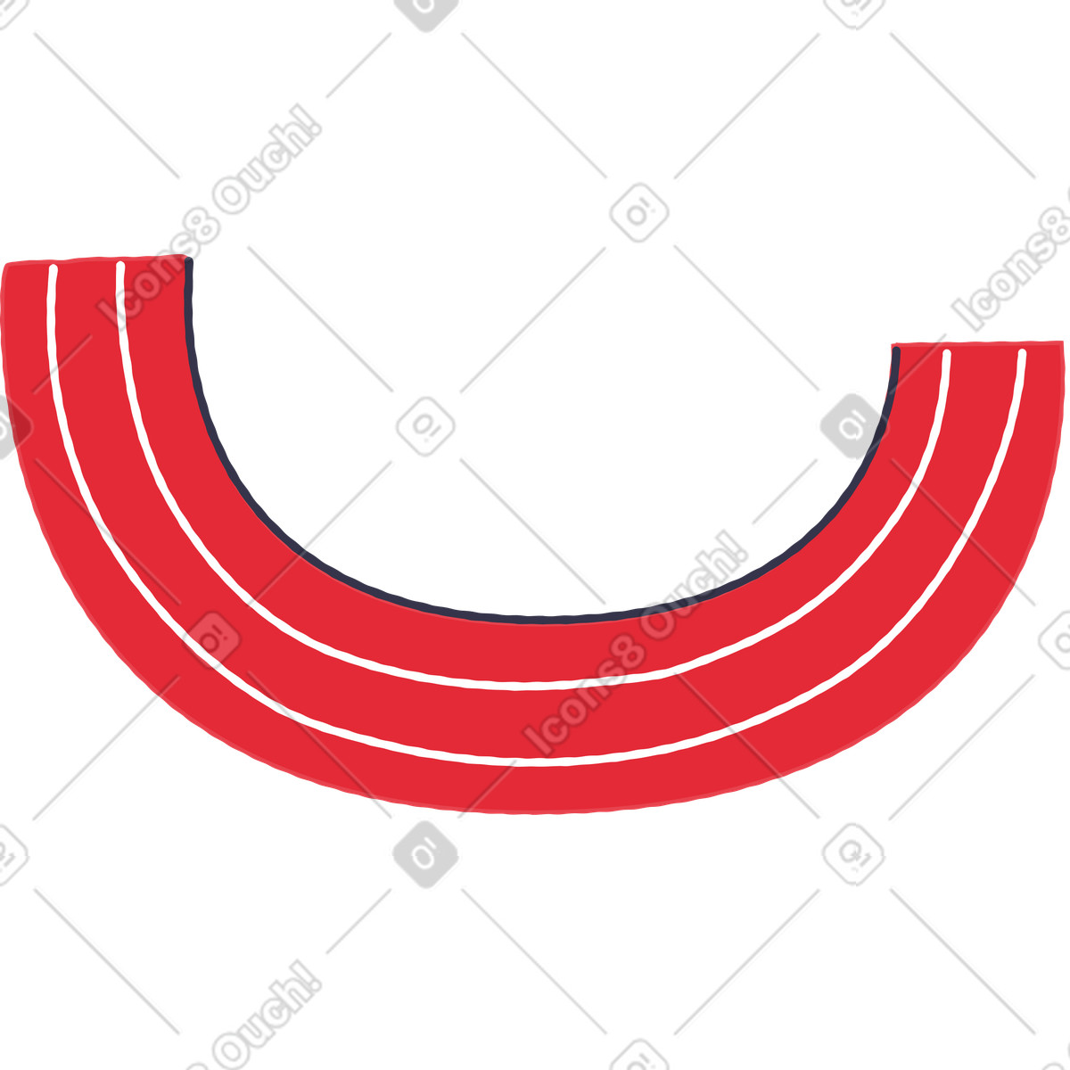 Braccio illustrazione in stile Stripy scarica in PNG, SVG