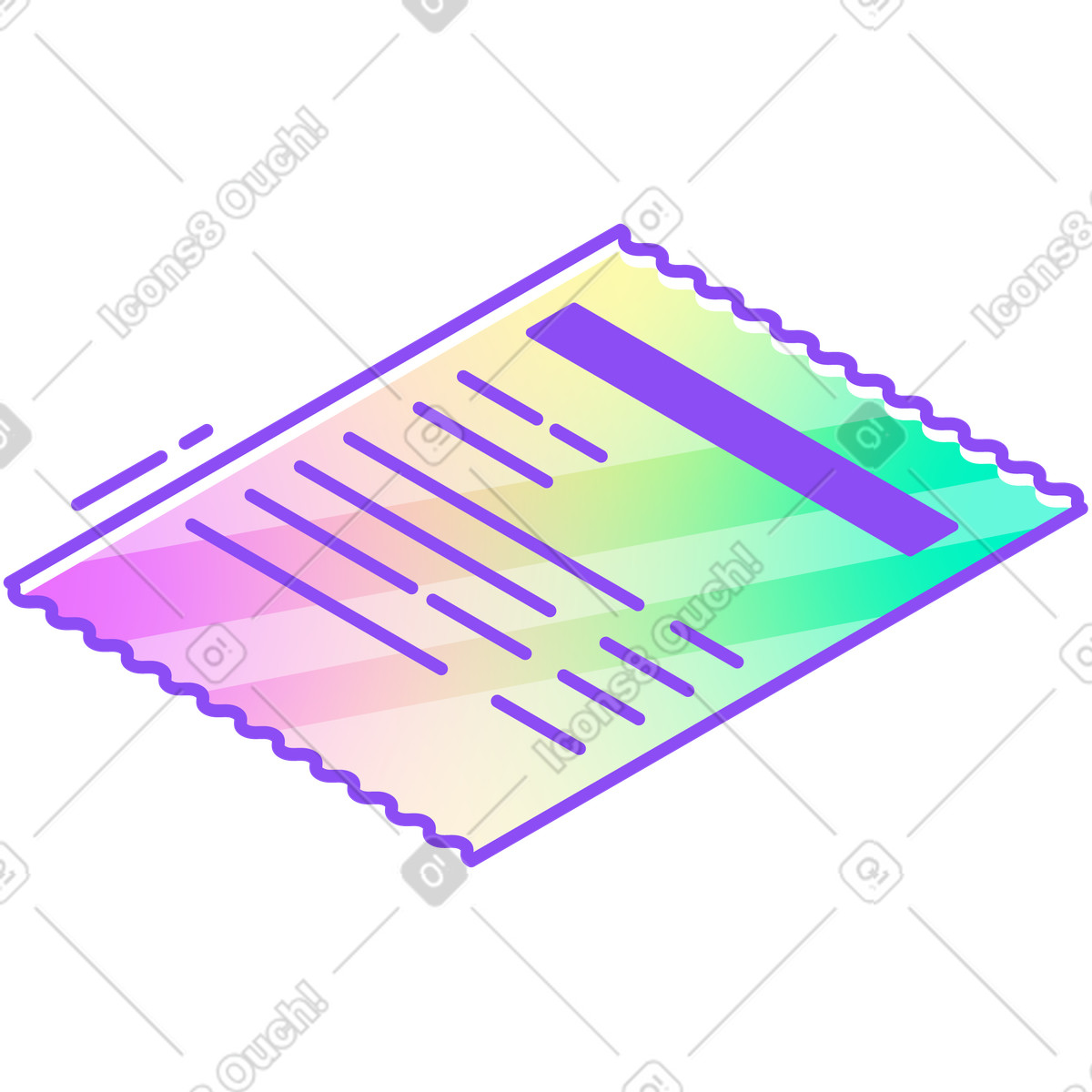 Document illustration in PNG, SVG