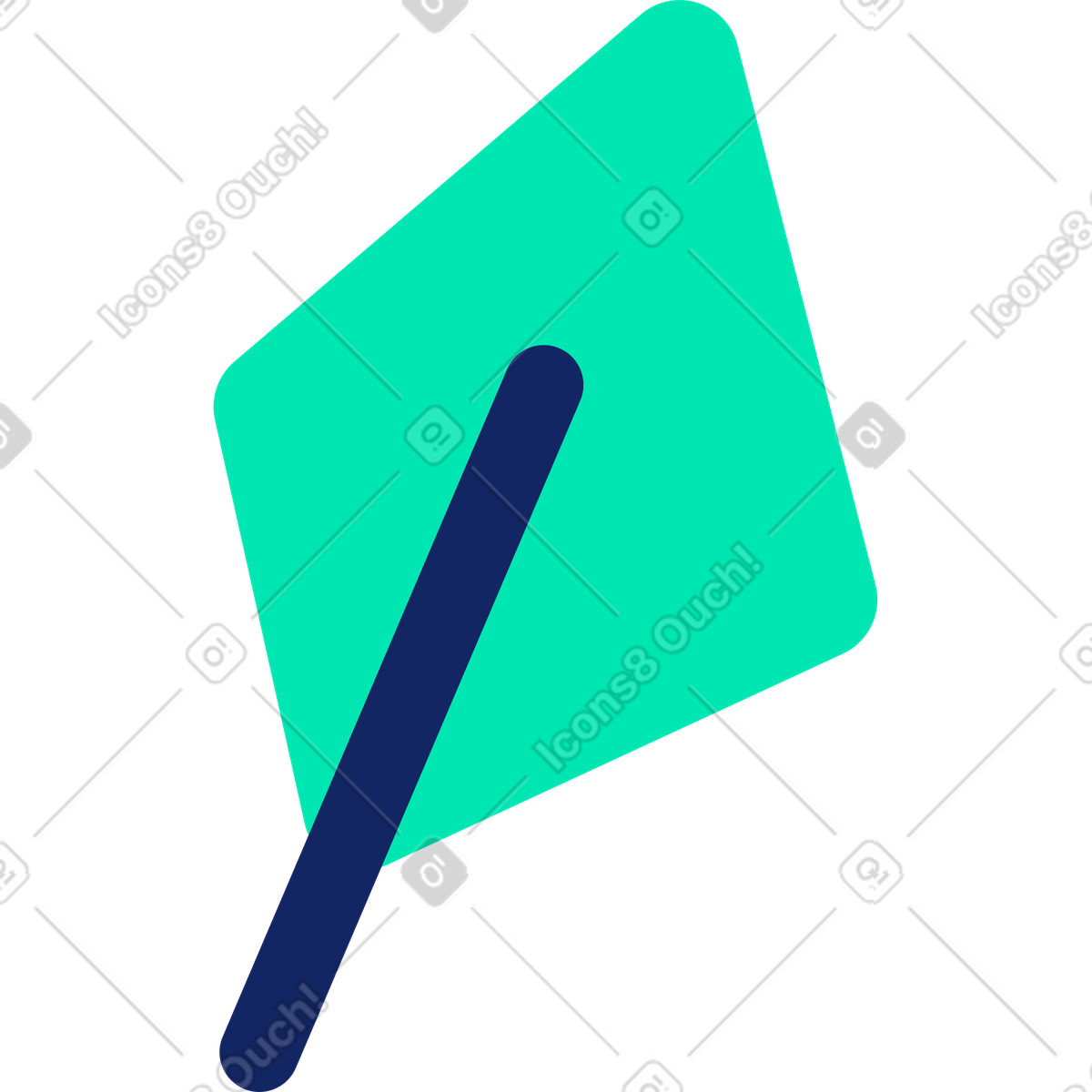 Blatt-Illustration im Cyborg-Stil als Download in PNG, SVG