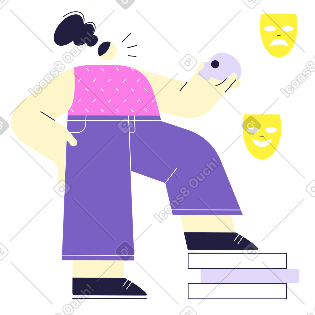 Иллюстрация Быть или не в стиле Mellow — скачать в форматах PNG, SVG