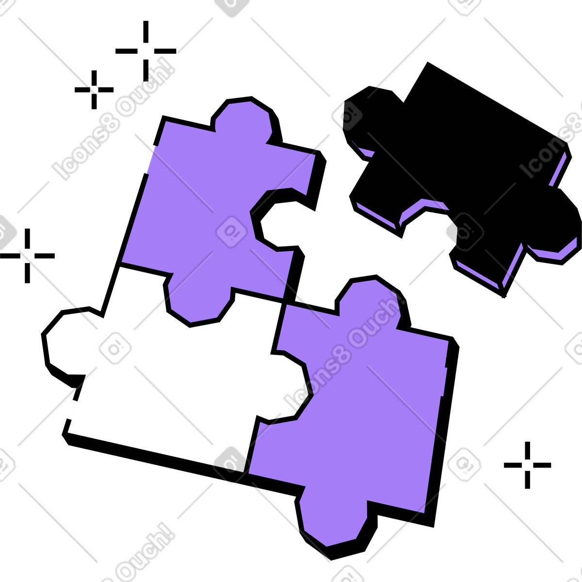 Иллюстрация Puzzle в стиле Amethyst — скачать в форматах PNG, SVG