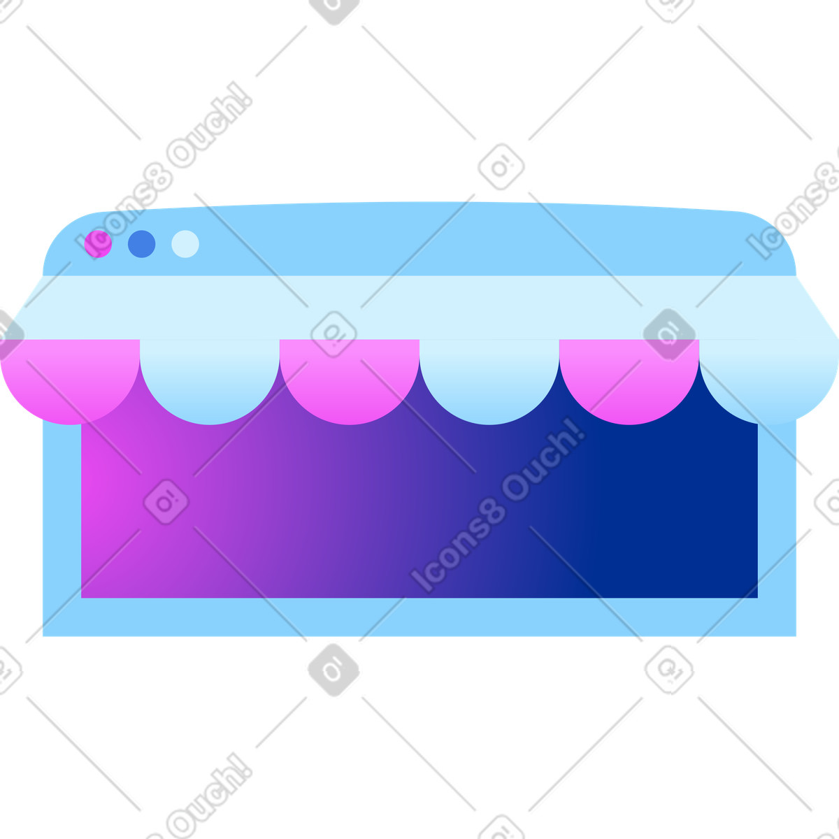 Ilustração de Loja online em no estilo Glossy para baixar em PNG, SVG