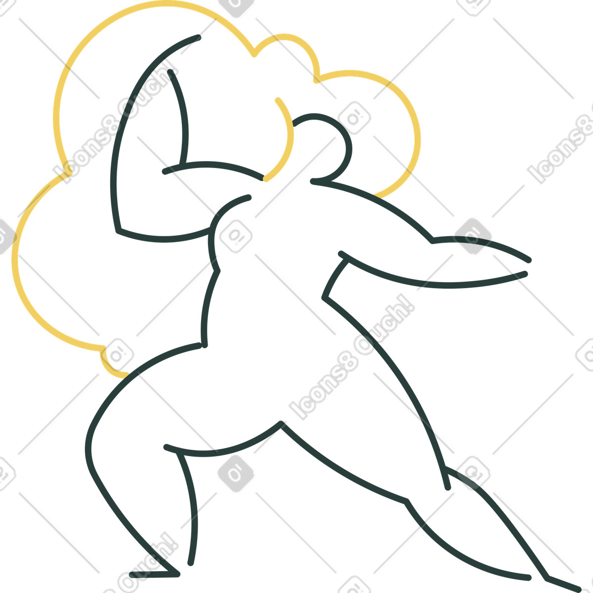 下载 Macaroni 风格的 女人 插画，支持 PNG、SVG 格式