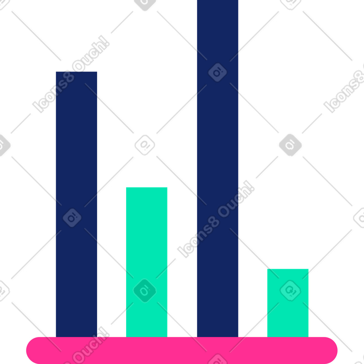 Ilustración Grafico en estilo Cyborg a descargar en PNG y SVG