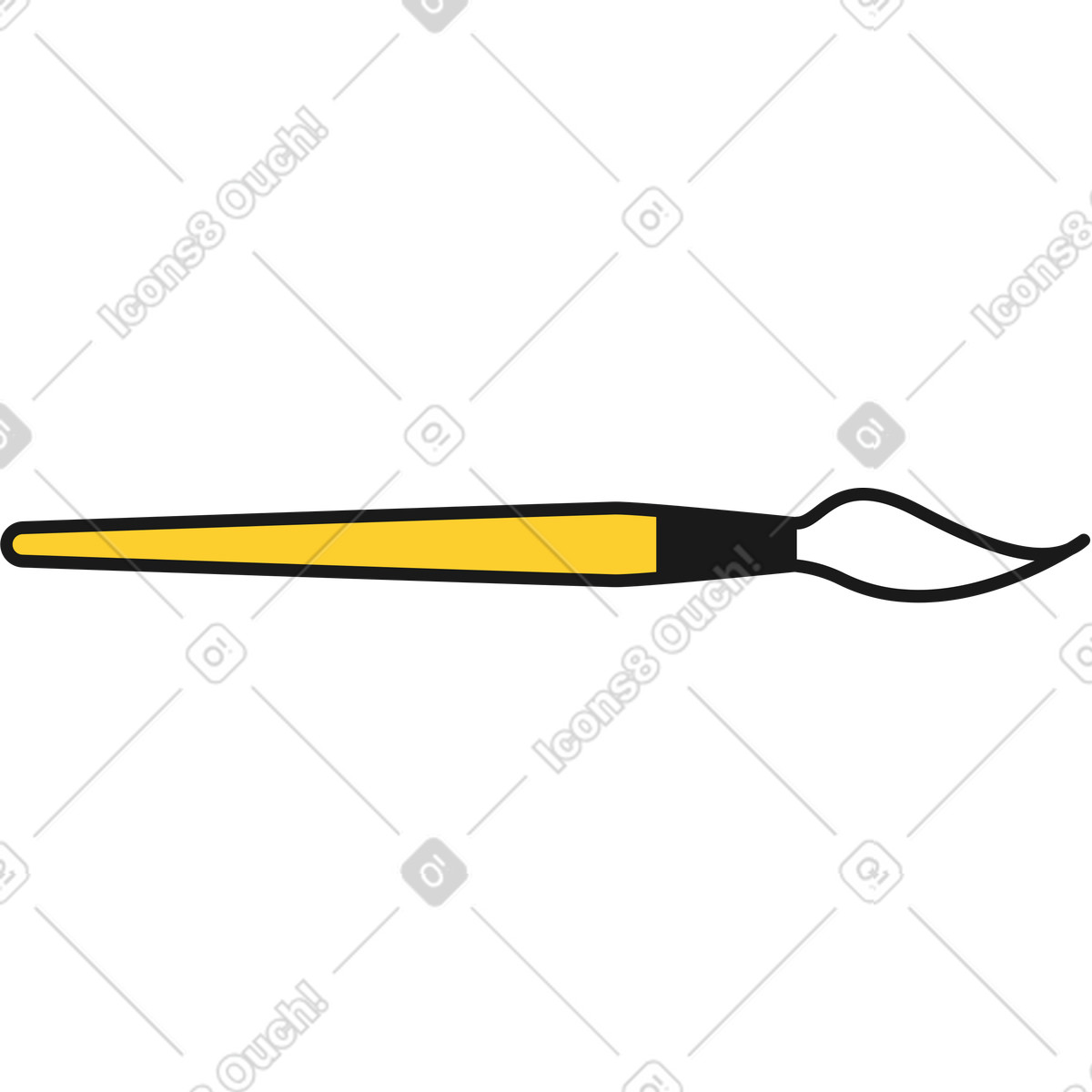 Ilustración Cepillo en estilo Taxi a descargar en PNG y SVG