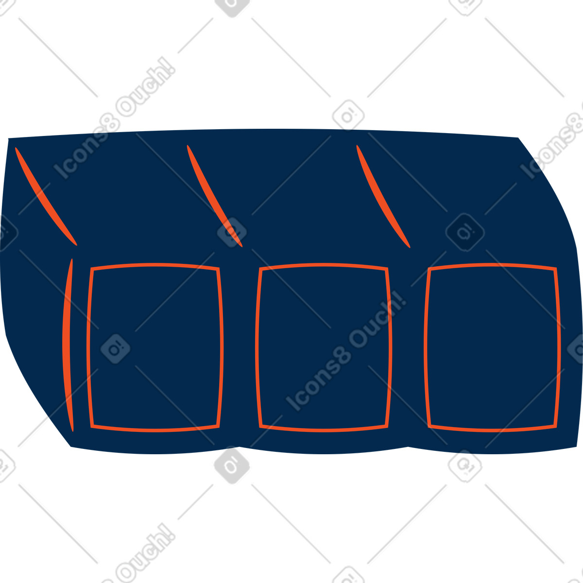 Shelf illustration in Flame style download in PNG, SVG