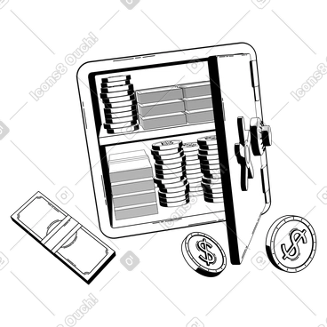 3D Techny Line Style Vector Illustrations in PNG and SVG