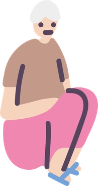Sitting man PNG, SVG