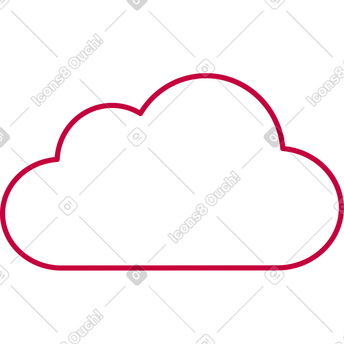 Natty スタイルの クラウドストレージ のイラストをPNG、SVG形式でダウンロード