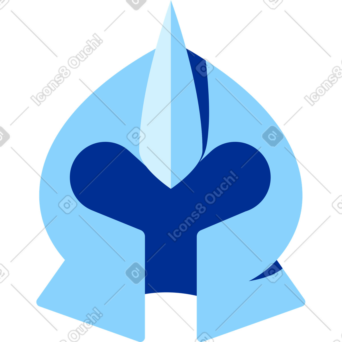 Casco illustrazione in stile Glossy scarica in PNG, SVG