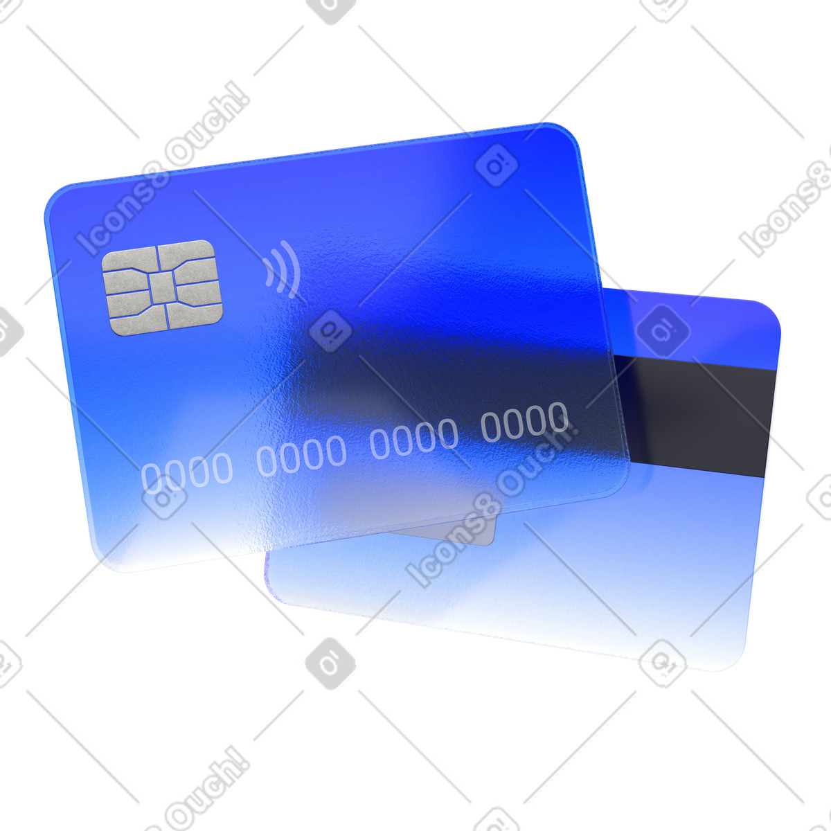 Carta di credito, pagamento contactless, finanza online illustrazione in stile 3D Enterprise scarica in PNG, SVG