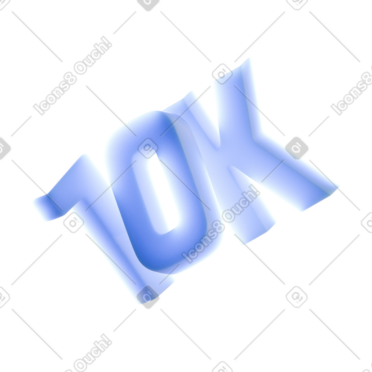Number of subscribers animated illustration in 3D Airy style download in GIF, Lottie (JSON), AE