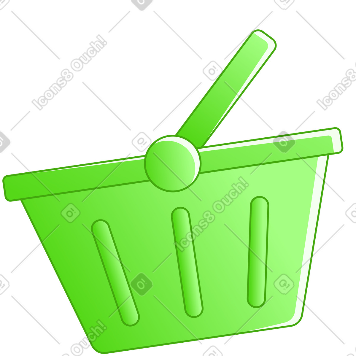 Rainbow スタイルの 買い物かご のイラストをPNG、SVG形式でダウンロード
