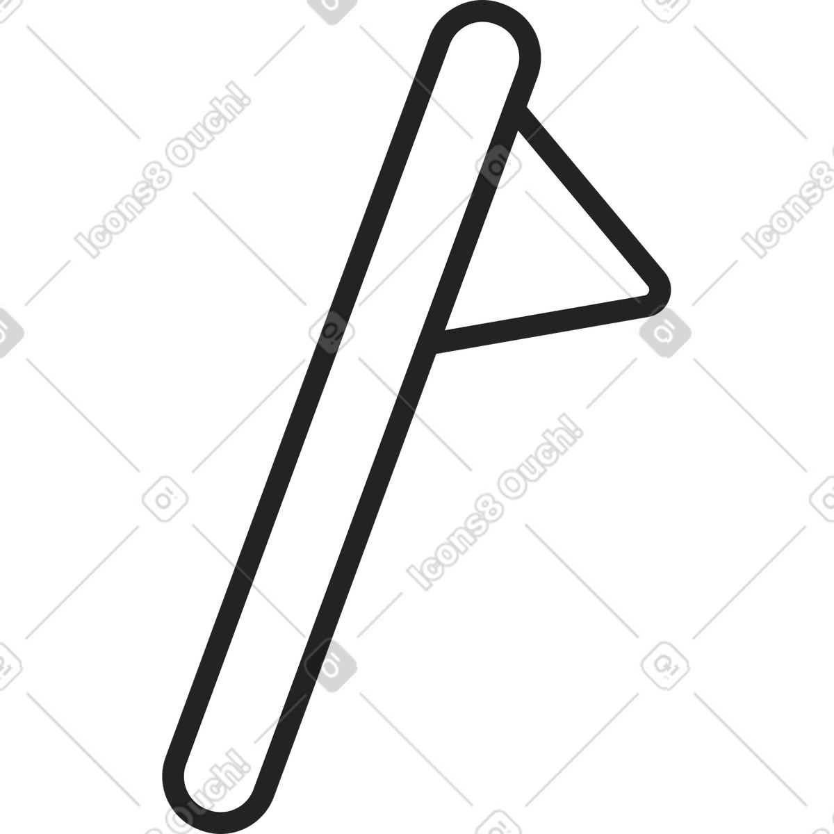 Illustration Drapeau dans le style Sammy Line à télécharger aux formats PNG, SVG