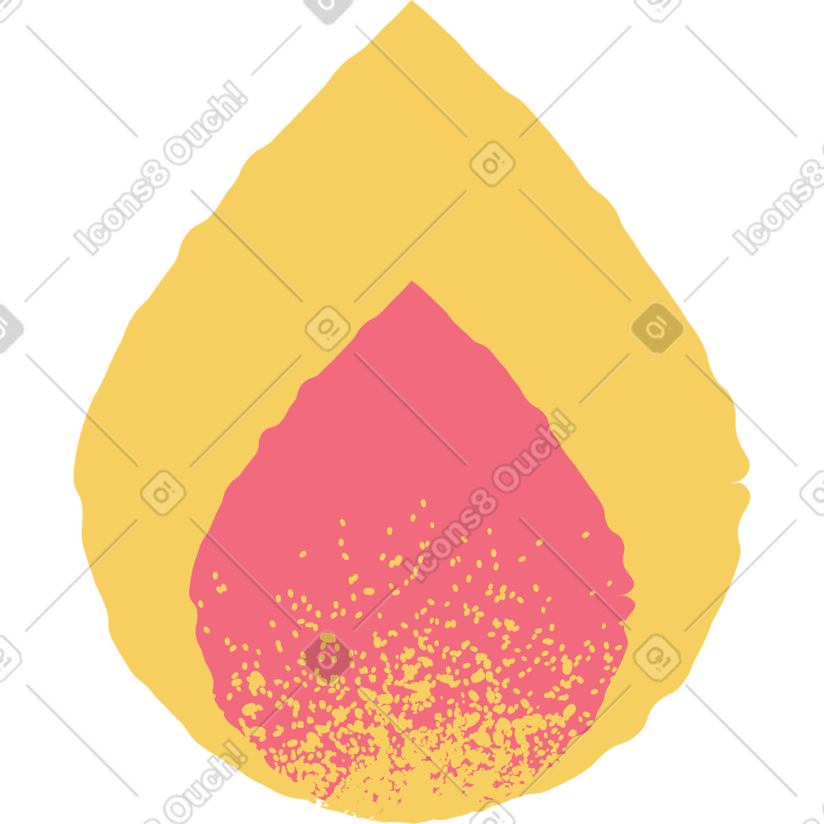 Ilustración Fuego en estilo Pablo a descargar en PNG y SVG