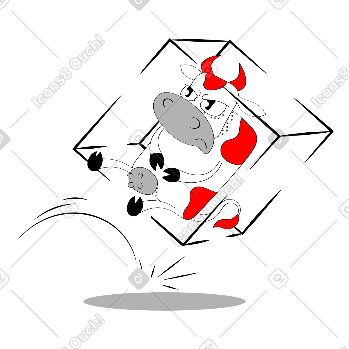 Ilustração de Chantilly em no estilo Looney para baixar em PNG, SVG