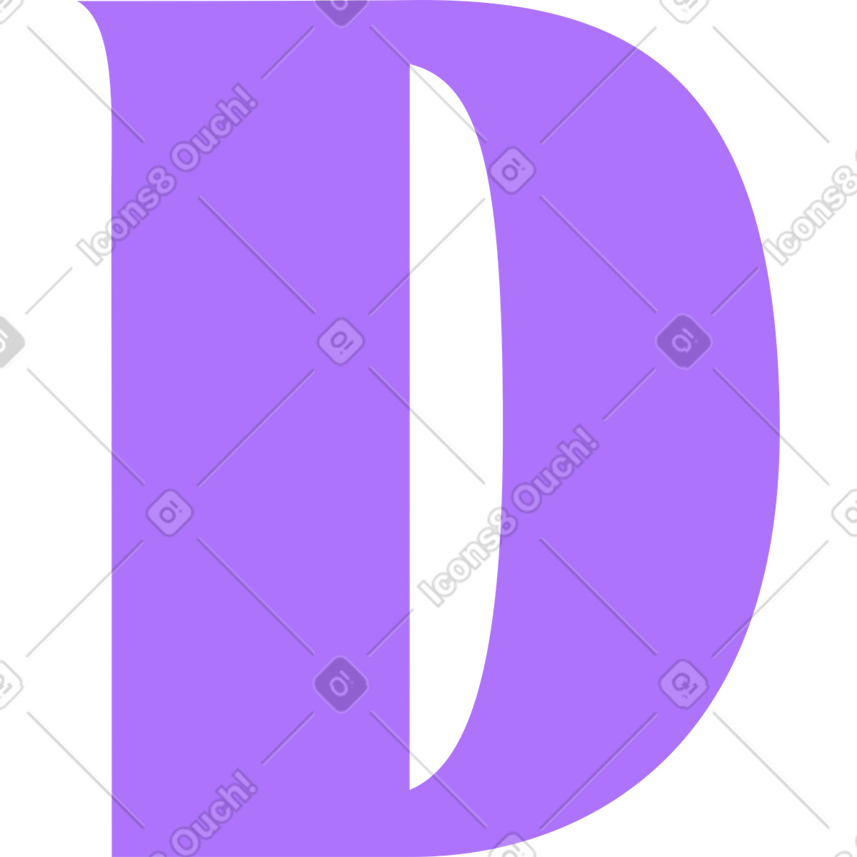 下载 Florid 风格的 字母d 插画，支持 PNG、SVG 格式