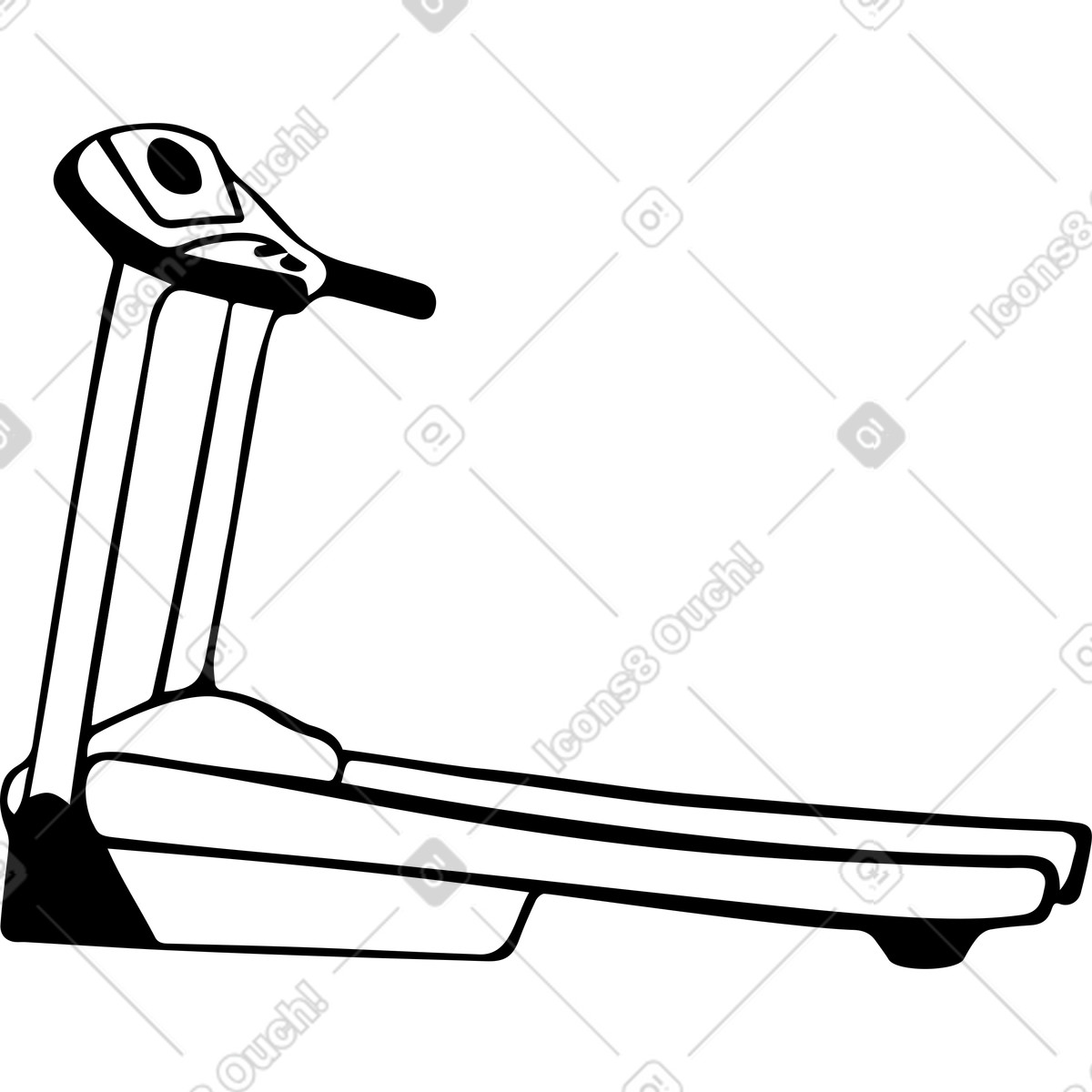 下载 Journal 风格的 跑步机 插画，支持 PNG、SVG 格式