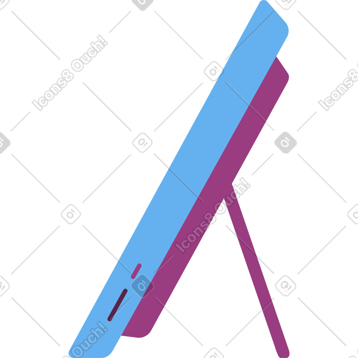 Ilustração de Computador monobloco em no estilo Sammy para baixar em PNG, SVG