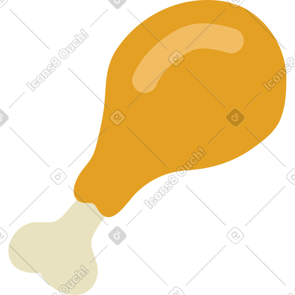 Ilustración Pavo en estilo Arabica a descargar en PNG y SVG
