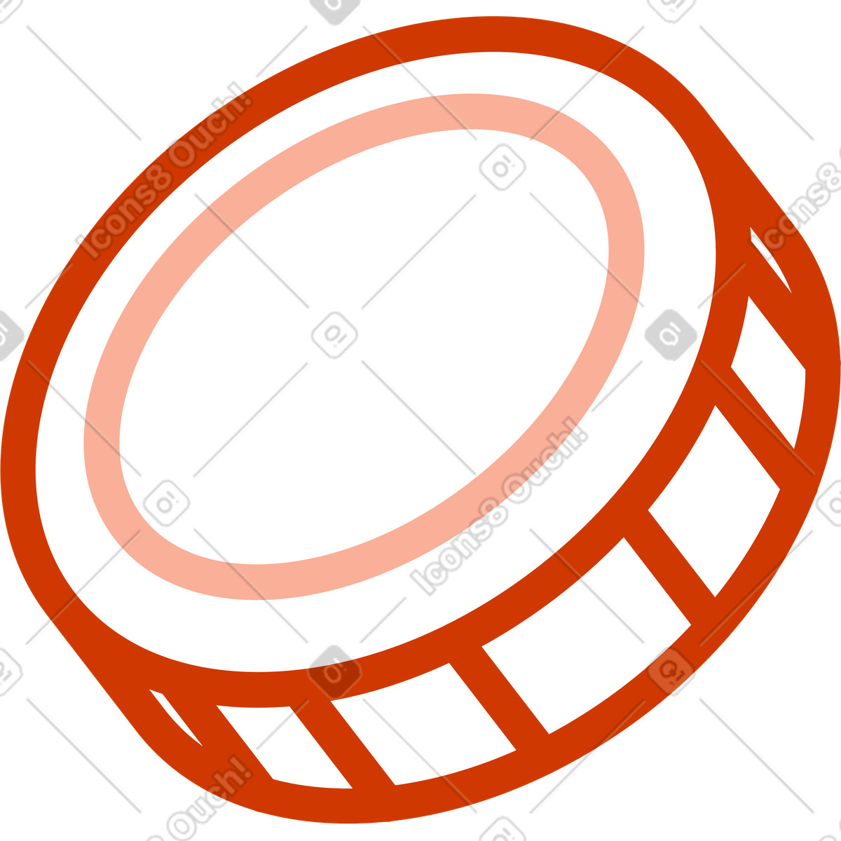 Coin illustration in Natty style download in PNG, SVG