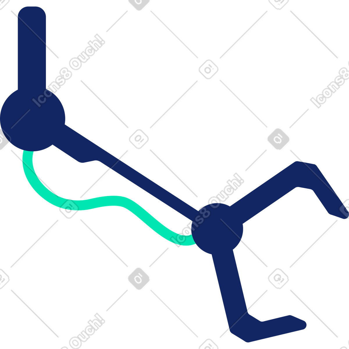 Roboterarm-Illustration im Cyborg-Stil als Download in PNG, SVG