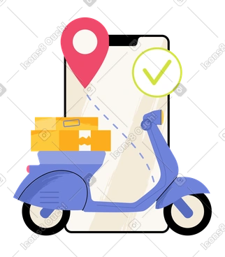 Express delivery illustrations in PNG, SVG, GIF formats