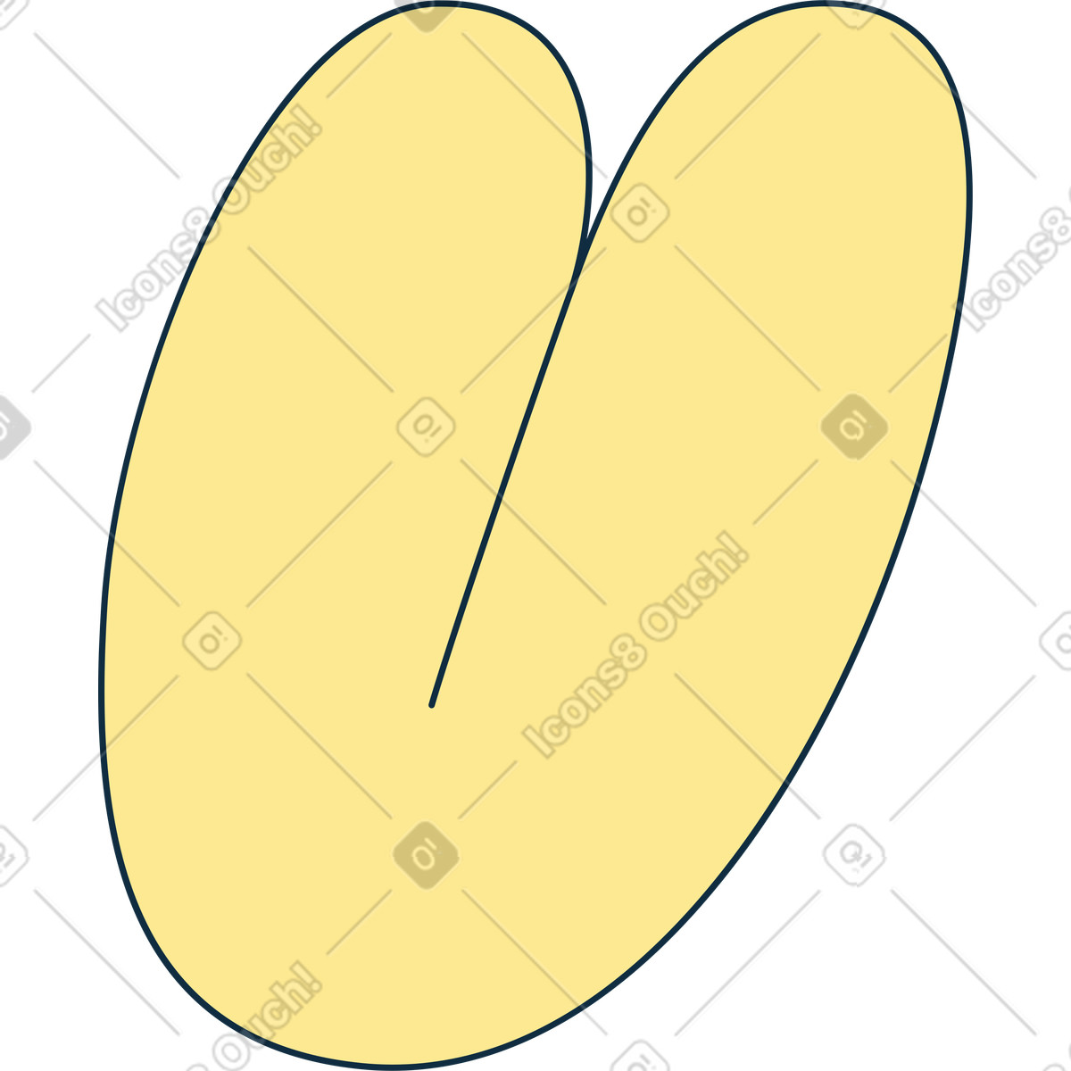 Letter u illustration in PNG, SVG