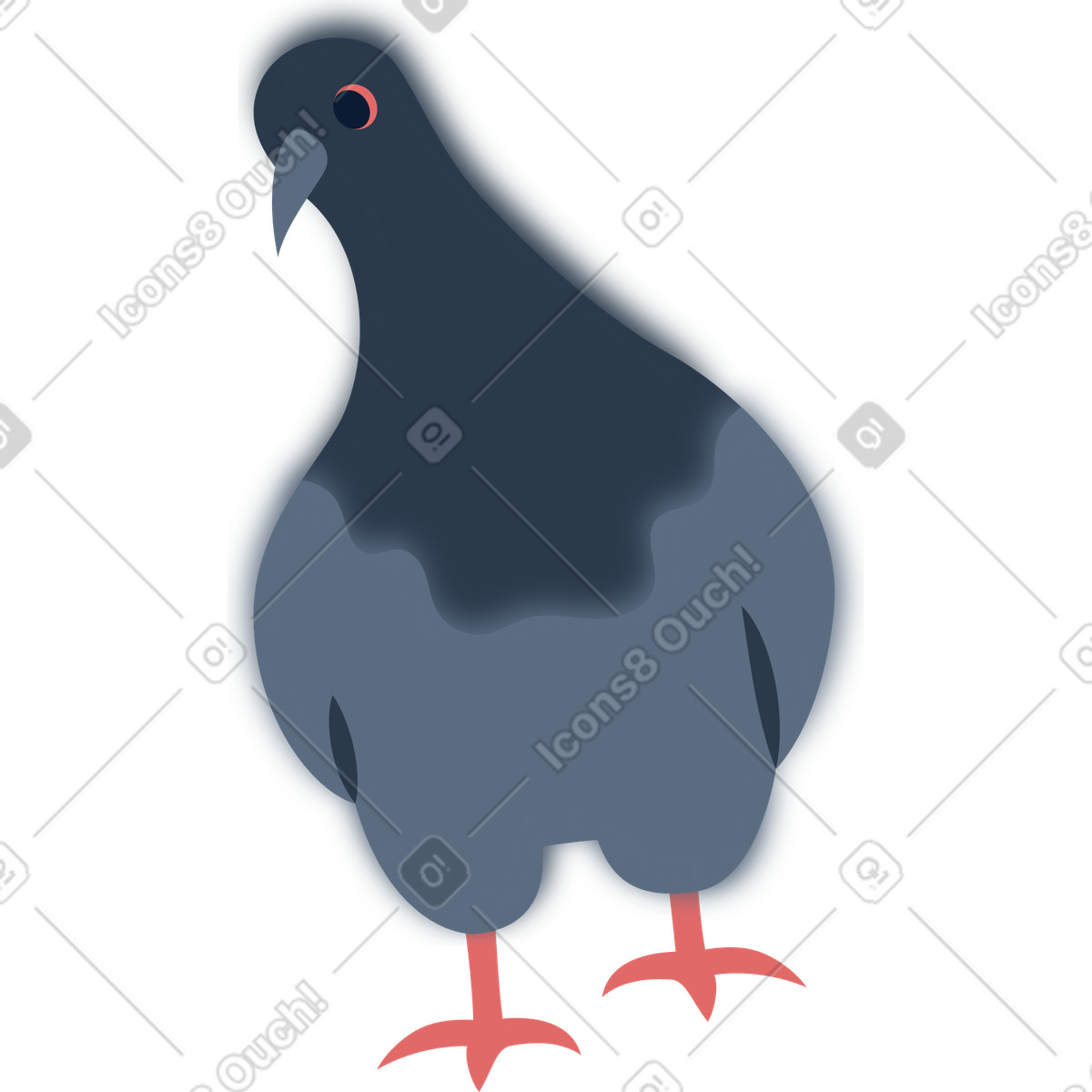 Everyday スタイルの 鳩 のイラストをPNG、SVG形式でダウンロード