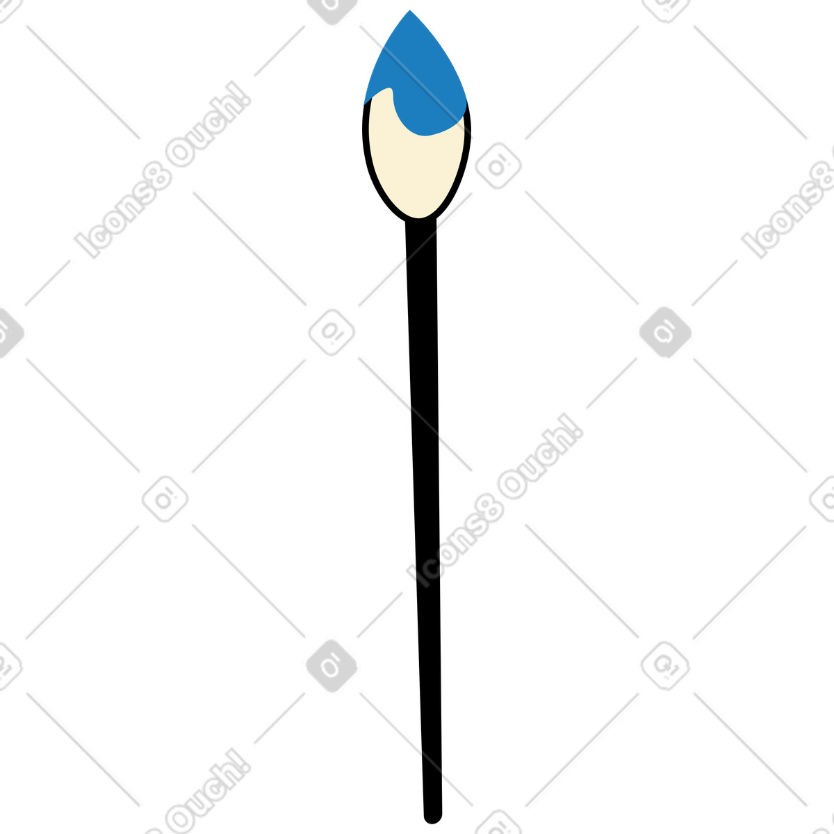 Ilustración Cepillo en estilo Jelly a descargar en PNG y SVG